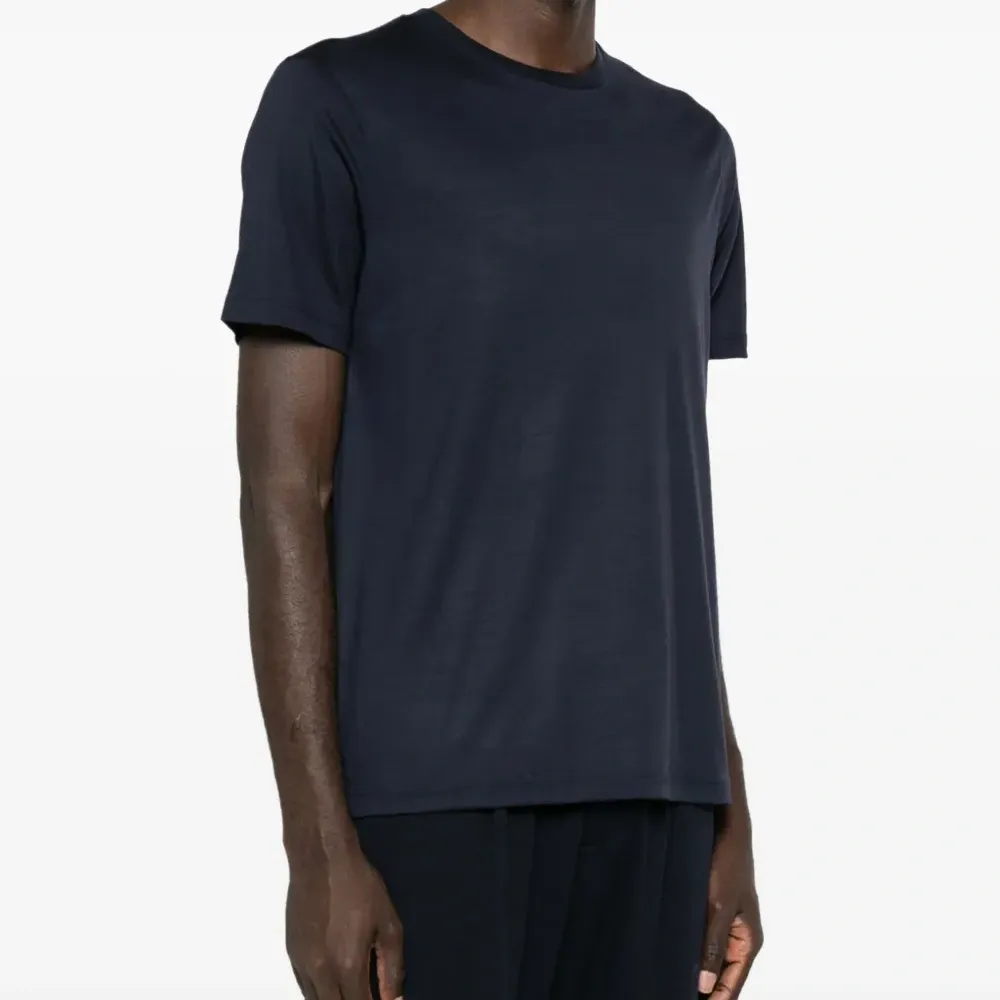 Шерстяная футболка с логотипом