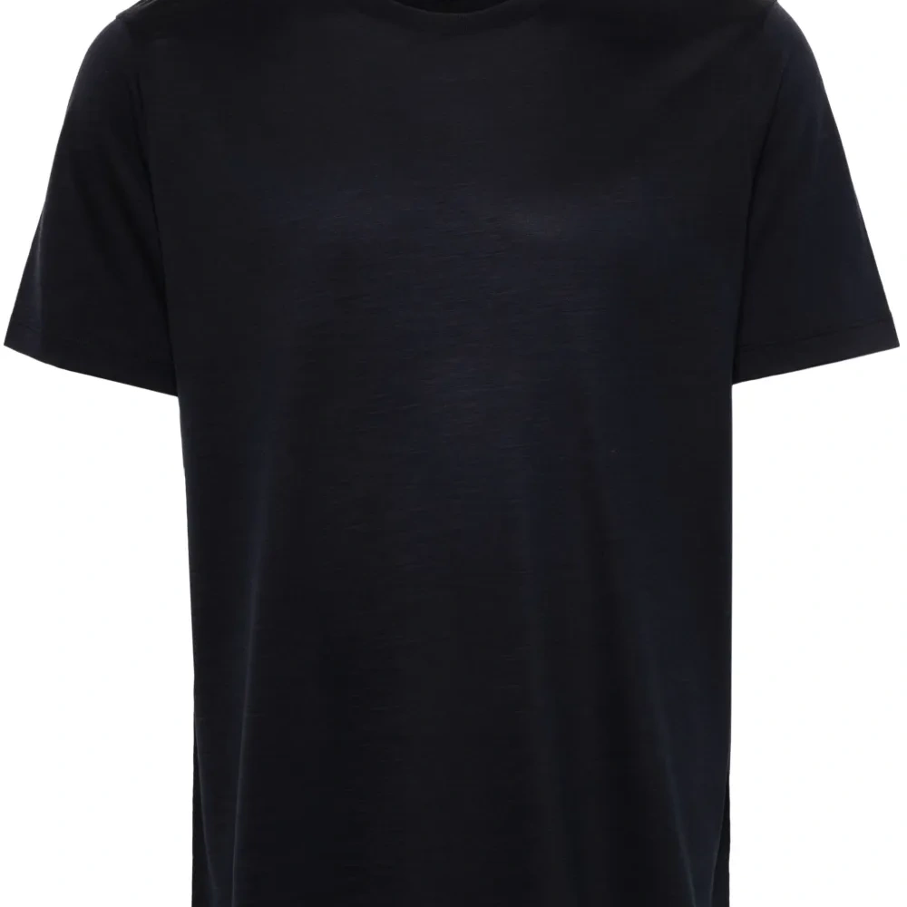 Шерстяная футболка с логотипом