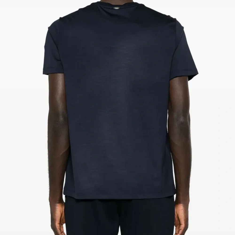 Шерстяная футболка с логотипом