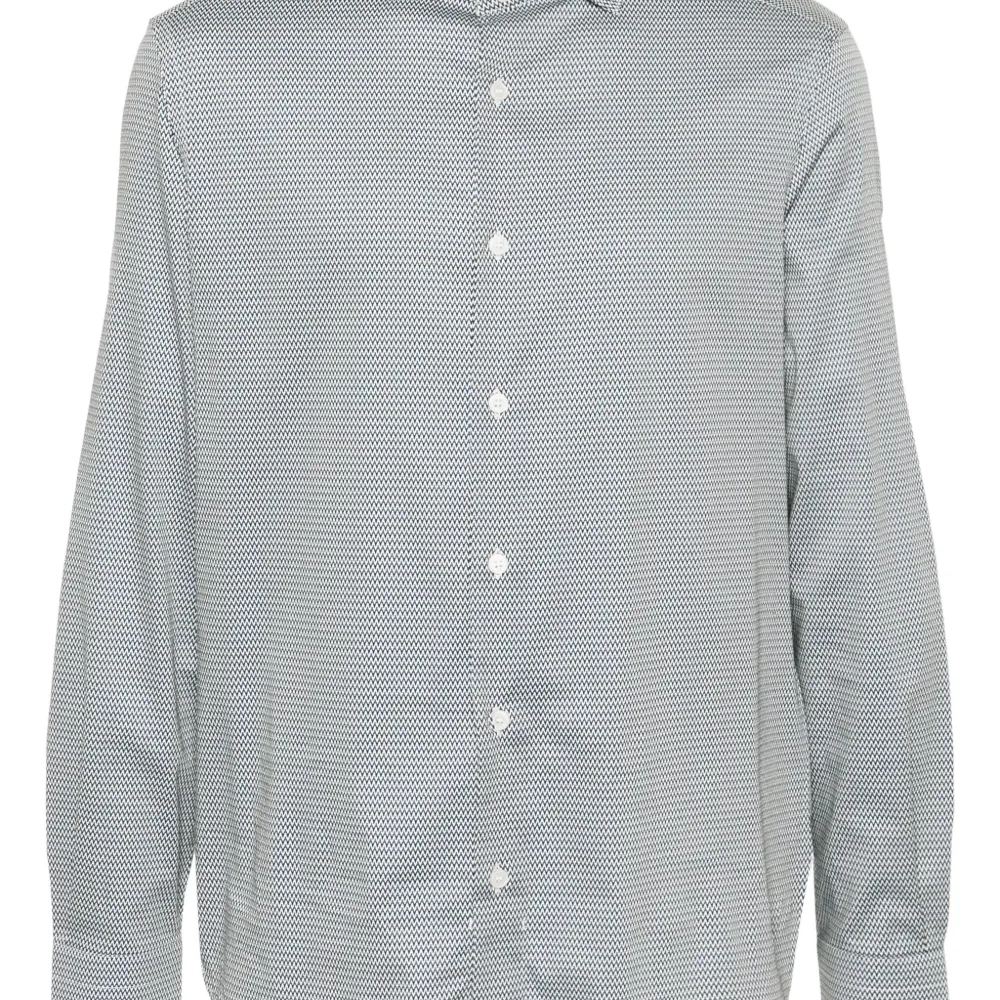 Рубашка с длинными рукавами и принтом