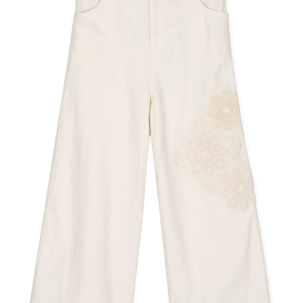 Брюки Halliday с цветочной аппликацией