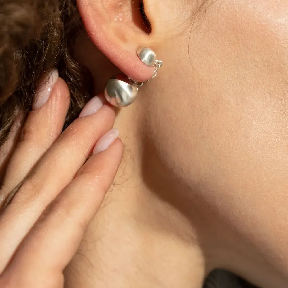 Серебряные серьги