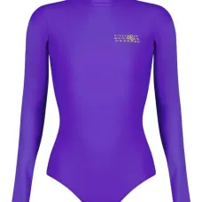 Боди с высоким воротником и графичным принтом