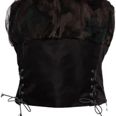 Укороченный топ-бюстье ISLA со сборками