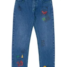 Джинсы с принтом Teddy Bear