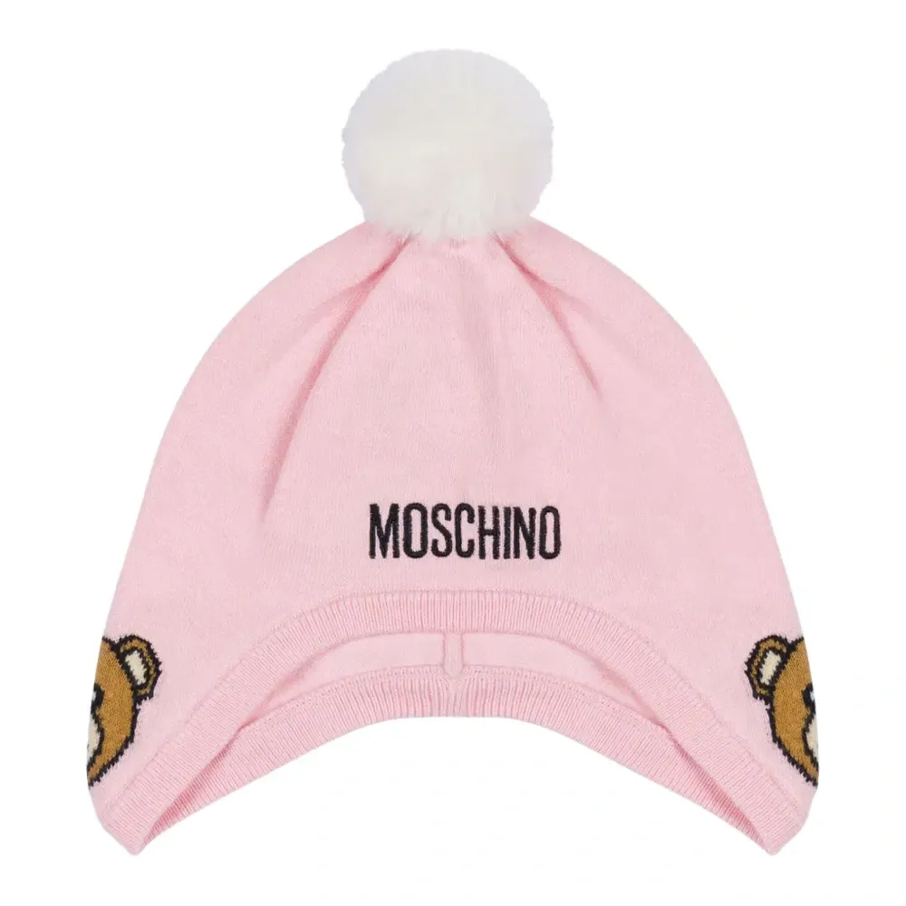 Шапка бини Teddy Bear с помпоном