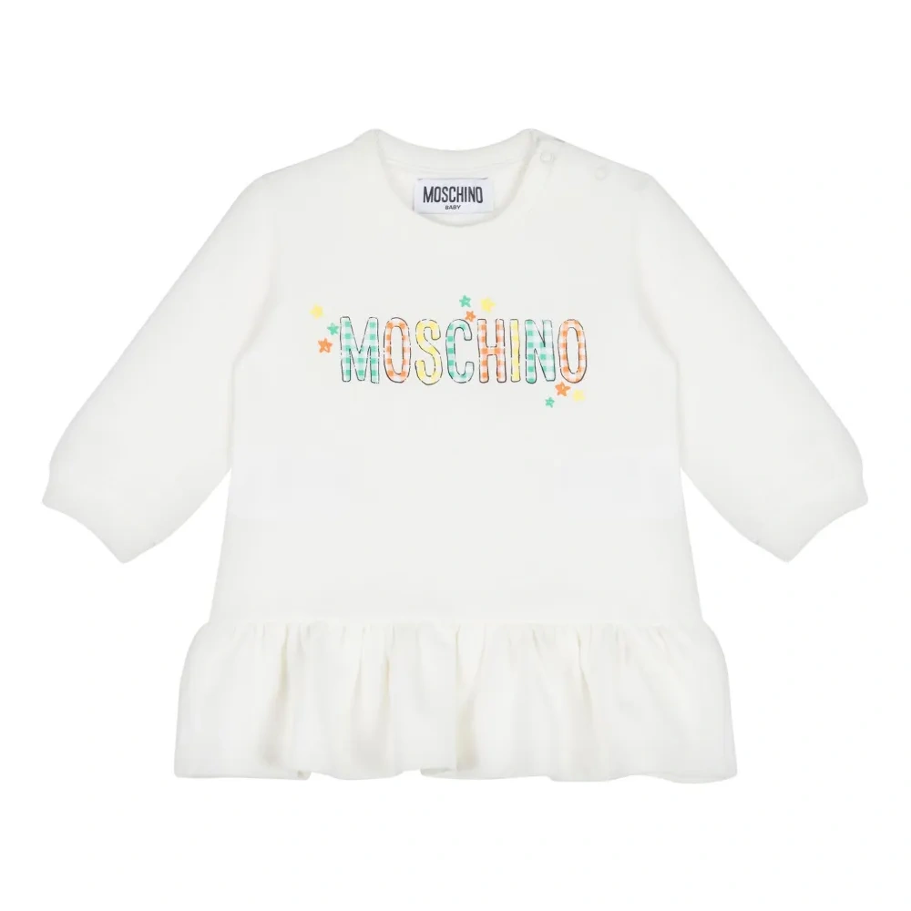 Платье с длинными рукавами и логотипом