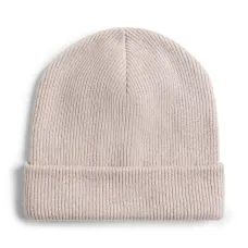 Кашемировая шапка бини в рубчик