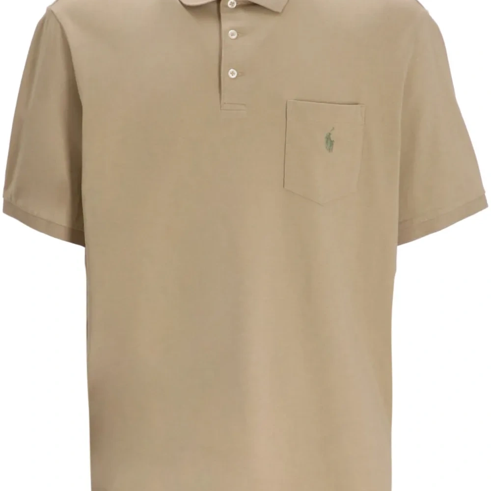 Рубашка поло с вышитым логотипом