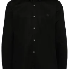 Рубашка узкого кроя с нашивкой-логотипом