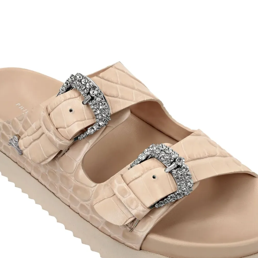 Сандалии с принтом Croco