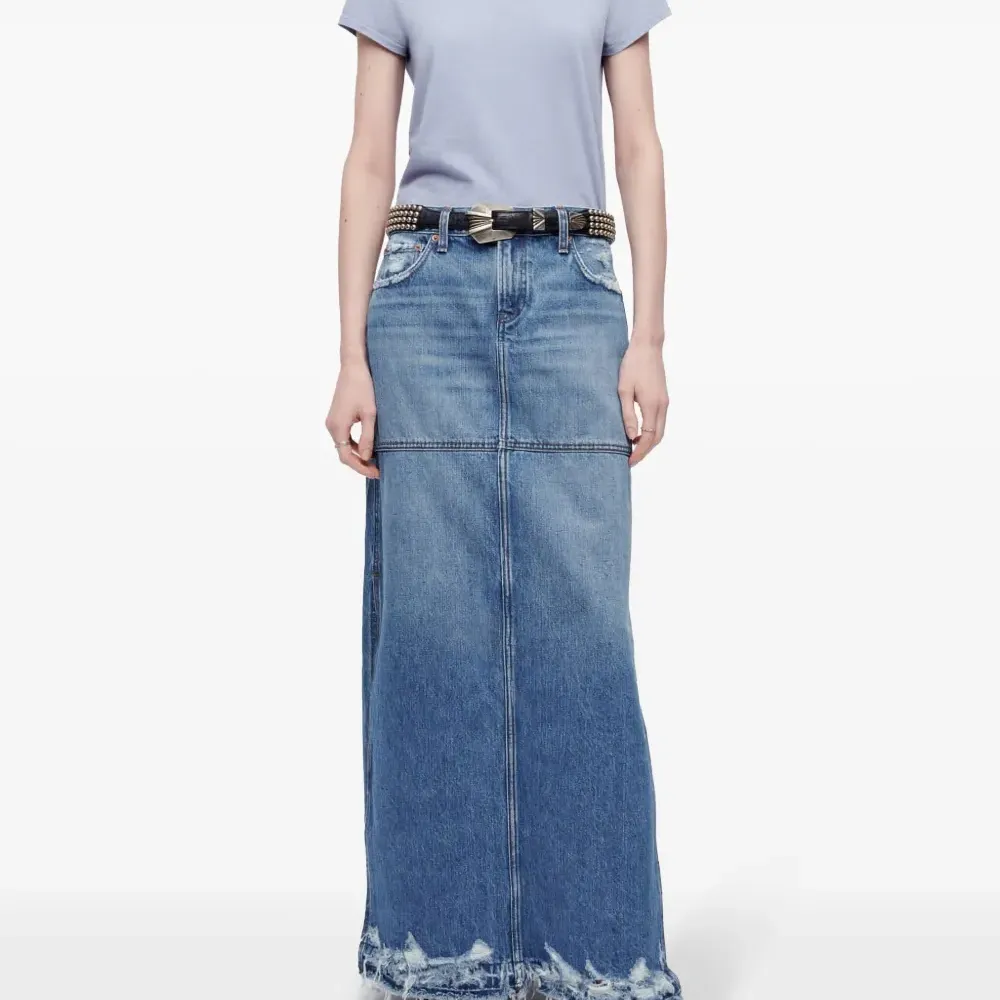 Джинсовая юбка средней посадки Джинсовая юбка средней посадки