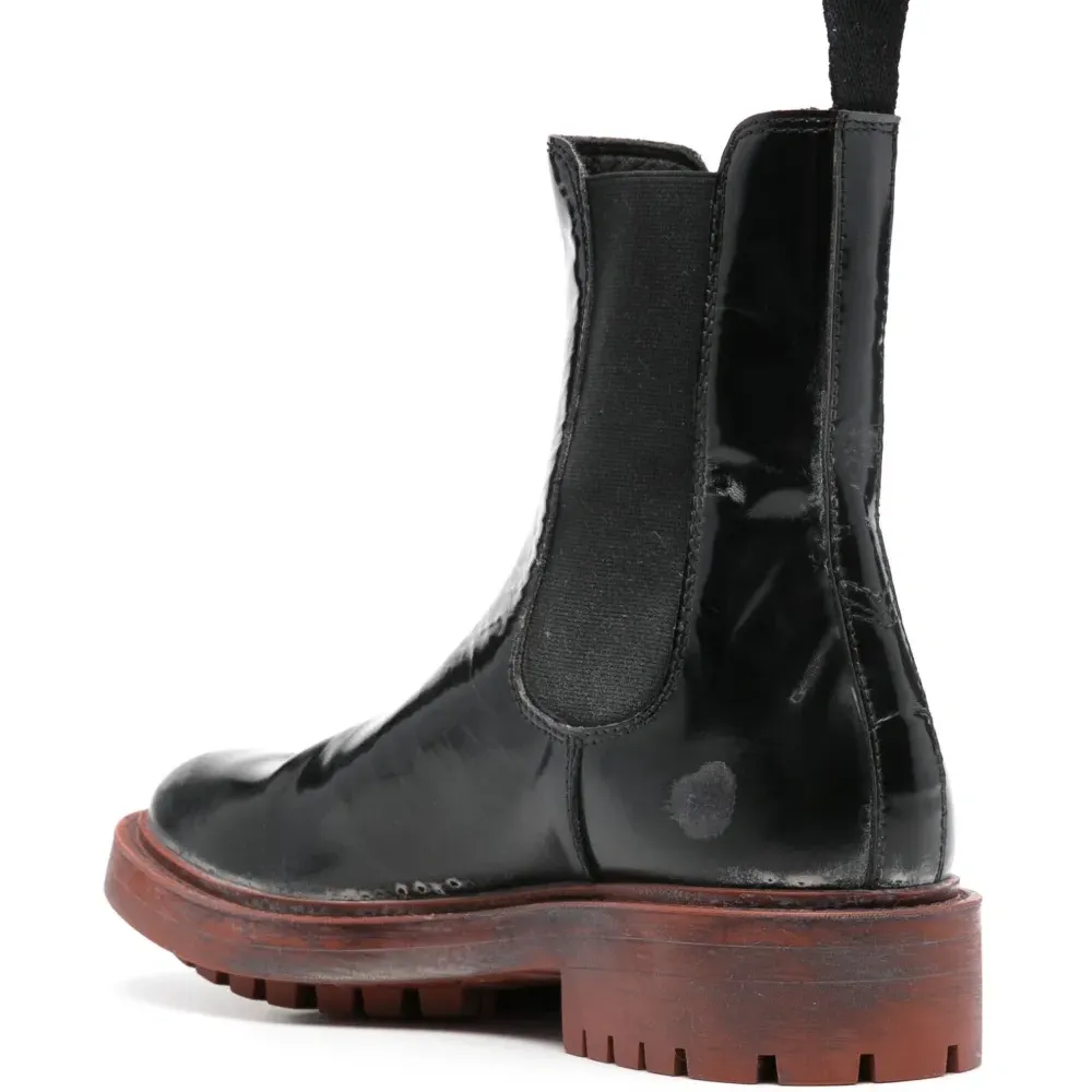 Ботинки с эффектом потертости