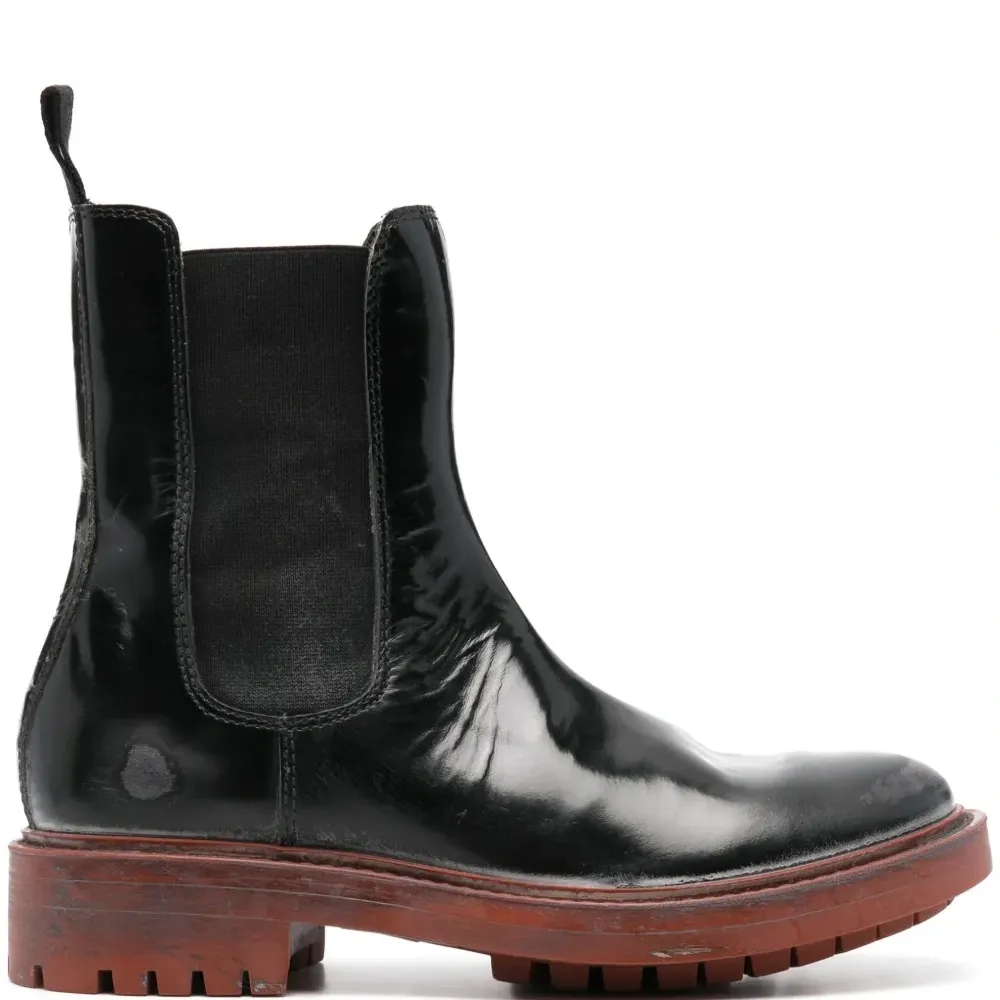 Ботинки с эффектом потертости