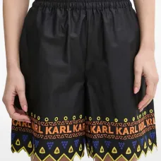 Шорты с отделкой логотипом