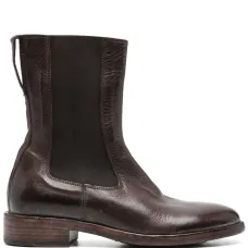 Кожаные ботинки