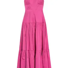 Платье макси с оборками