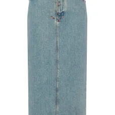 Джинсовая юбка средней посадки