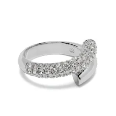 Кольцо Dextera с кристаллами