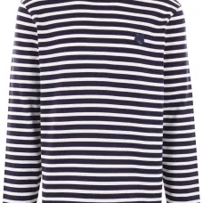 Джемпер в полоску с нашивкой-логотипом