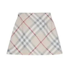 Шерстяная юбка в клетку