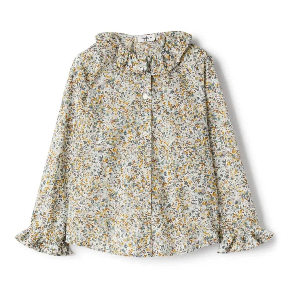 Рубашка с цветочным принтом