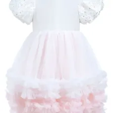 Платье с тюлем и пайетками