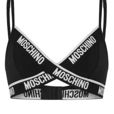 Бюстгальтер с треугольными чашками и логотипом