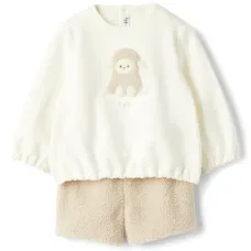 Комплект из толстовки и шортов с аппликацией