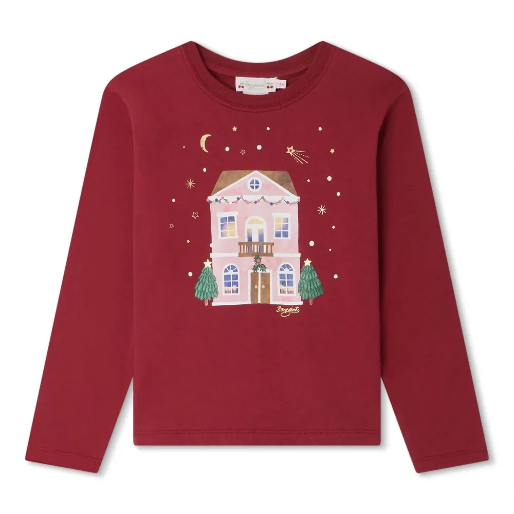 Футболка с длинными рукавами и графичным принтом