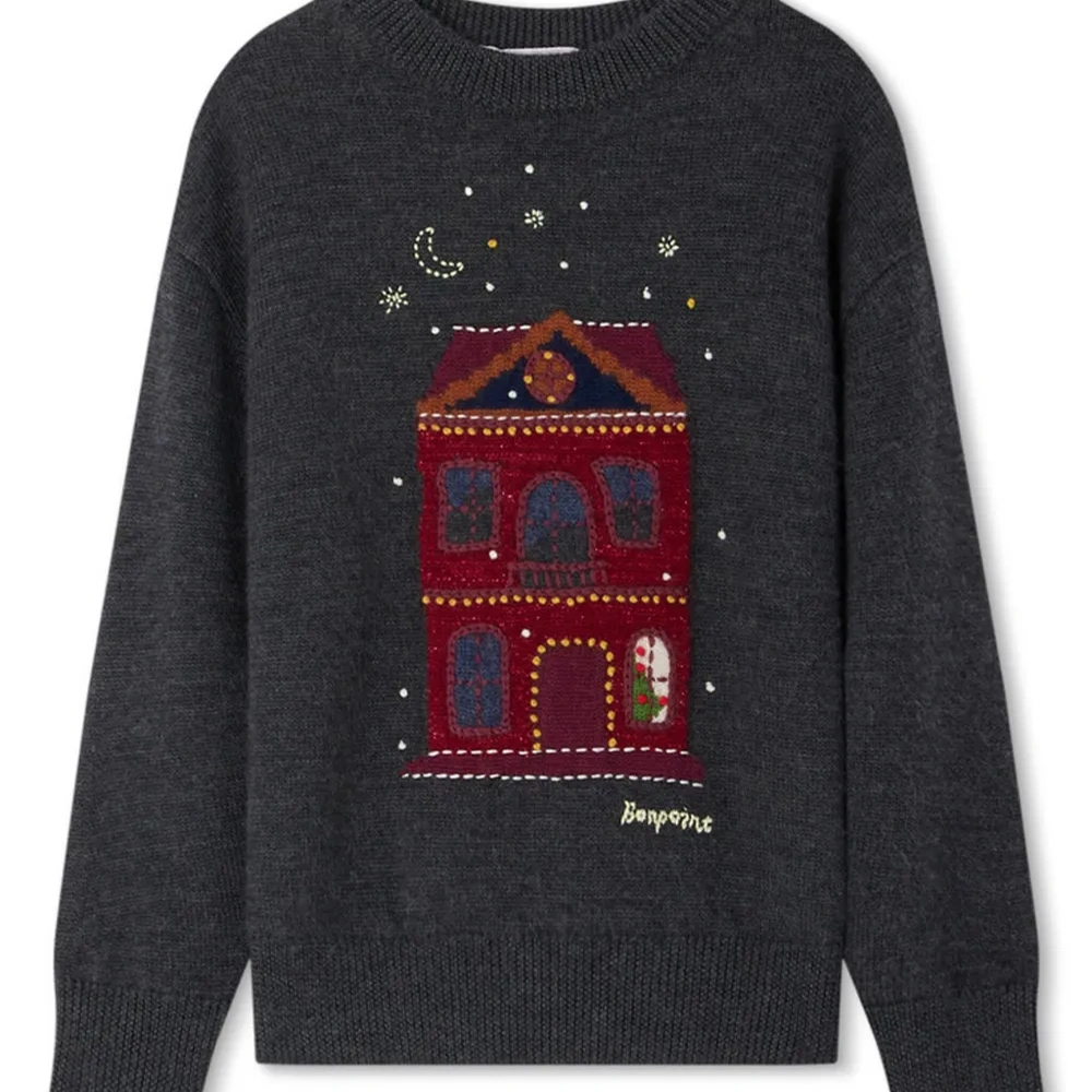 Шерстяной джемпер вязки интарсия