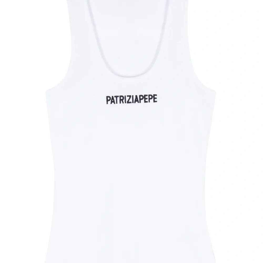 Топ с вышитым логотипом