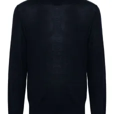 Джемпер с высоким воротником и вышитым логотипом