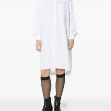 Платье-рубашка миди с вышивкой Платье-рубашка миди с вышивкой