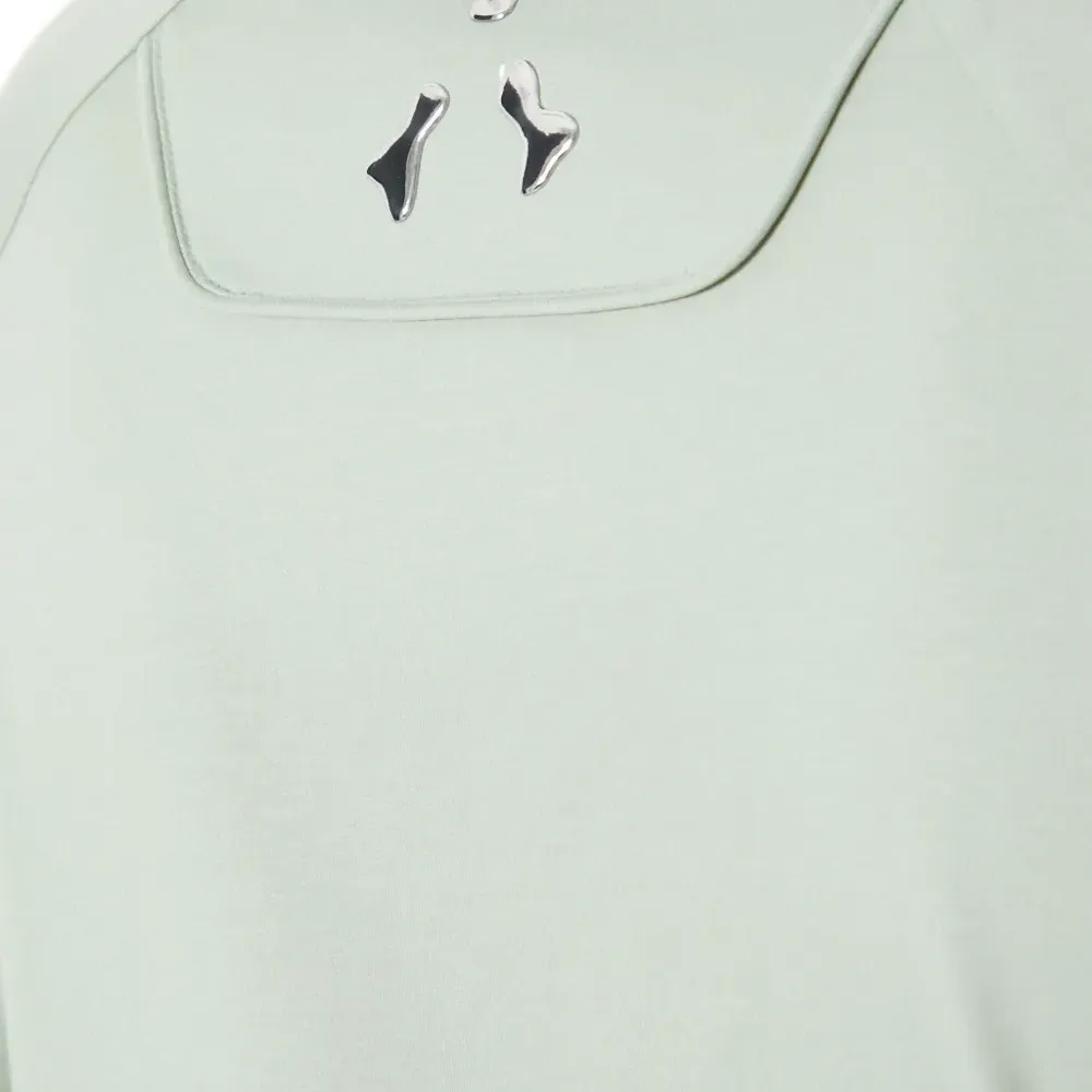 Футболка с рукавами реглан и эффектом металлик