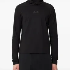 Футболка с высоким воротником и рукавами реглан