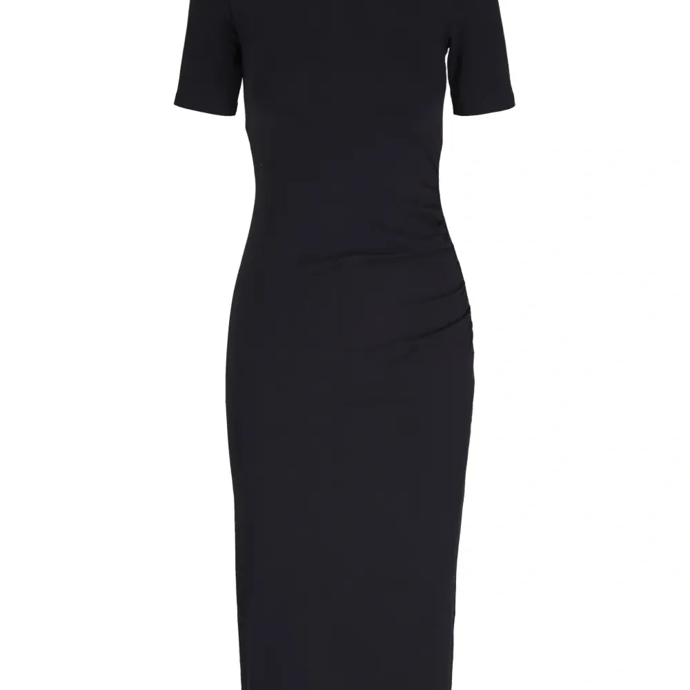 Платье миди с драпировкой