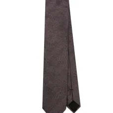 Шелковый галстук с узором в елочку