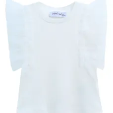 Футболка с рукавами из тюля