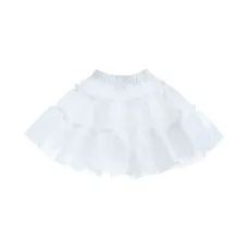 Атласная юбка-шорты с оборками