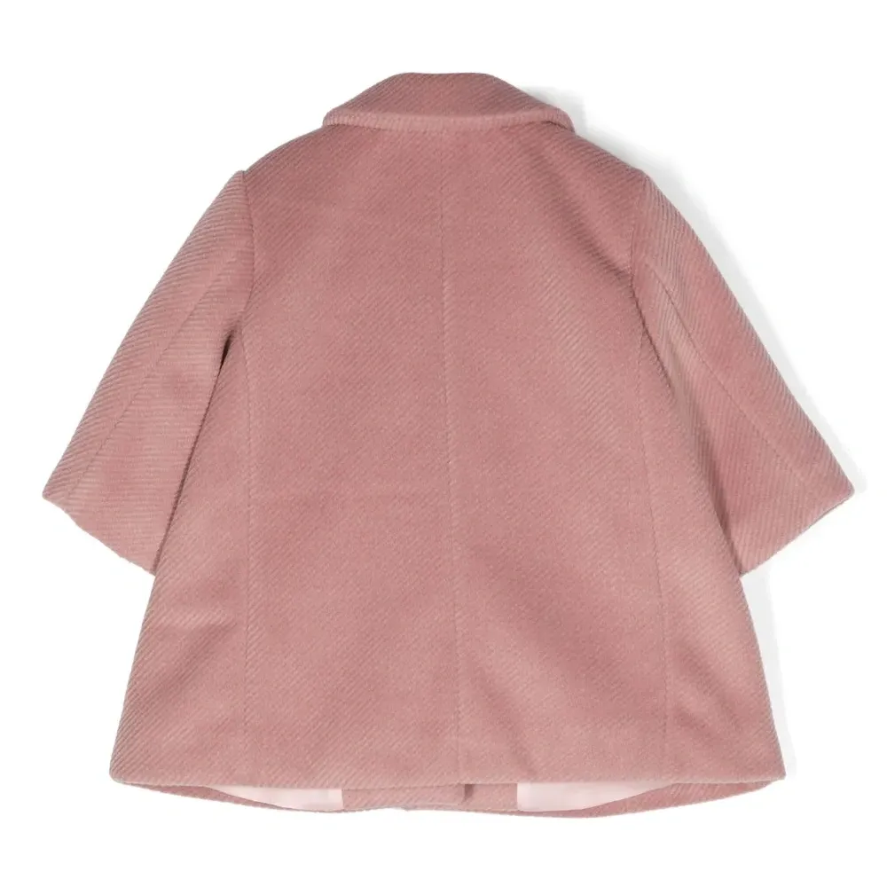 Фактурное пальто с манишкой Фактурное пальто с манишкой