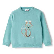 Шерстяной джемпер с вышивкой