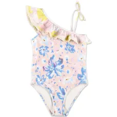 Купальник с оборками и цветочным принтом Купальник с оборками и цветочным принтом