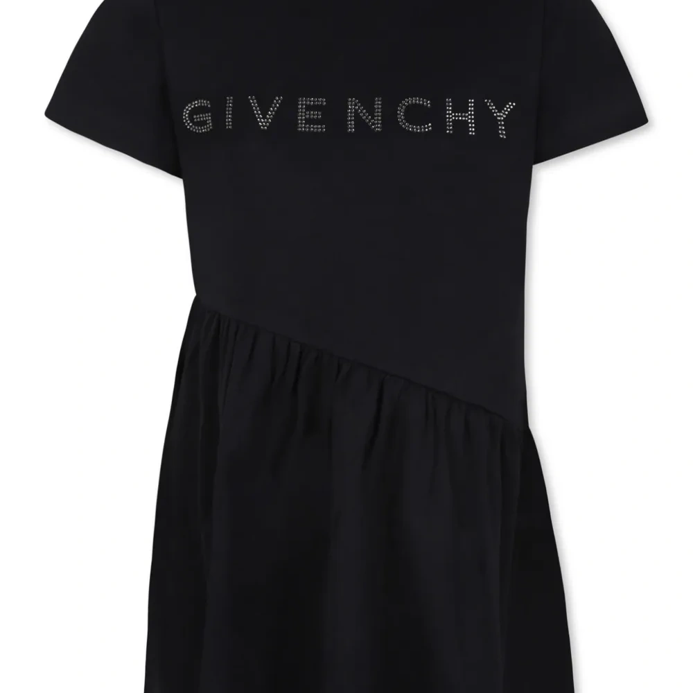 Платье с логотипом и заклепками