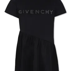 Платье с логотипом и заклепками