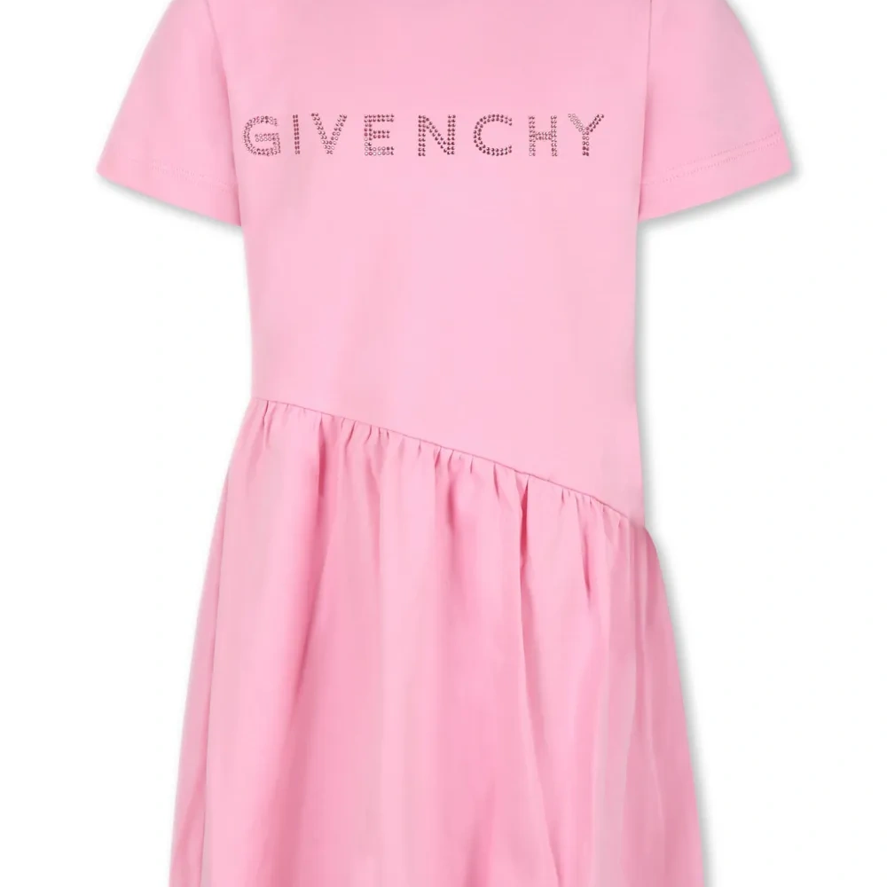 Платье с логотипом и заклепками