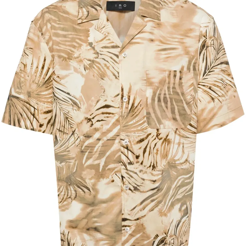 Поплиновая рубашка с принтом