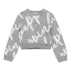 Свитер с жаккардовым логотипом