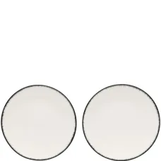 Фарфоровые тарелки с контрастной окантовкой (17.5 см) Фарфоровые тарелки с контрастной окантовкой (17.5 см)