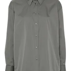 поплиновая рубашка с бисером